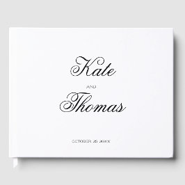 Livro De Visitas Elegante Moderno Minimalista Simples Chic
