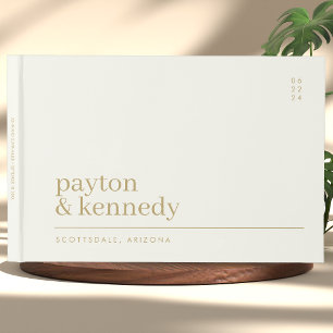 Livro De Visitas Elegante Personalizado Com Recepção de casamento D