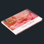 Livro De Visitas Elegante Tropical Flower Photo 60th Birthday Name<br><div class="desc">Crie um estilo elegante com um lindo e personalizável livro de convidados da festa de aniversário 60 para a sua comemoração do sexagésimo aniversário. Você pode personalizá-lo para qualquer idade ou ocasião e personalizar o nome, data e texto da coluna na barra lateral. O guia apresenta uma bela foto das...</div>