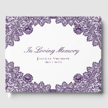 Elegante Vintage Purple Lace