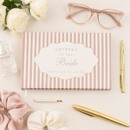 Livro De Visitas Elegantes Cartas Préppy Rosa Empoeiradas Para a No