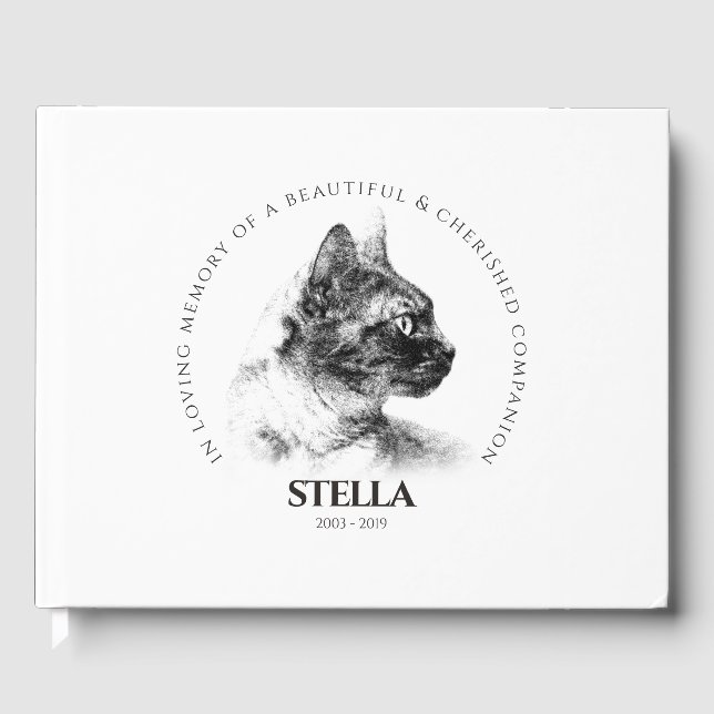 Livro De Visitas Em memória de um amado Memorial Pet (Frente)