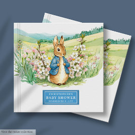 Livro De Visitas Encantando Peter Rabbit Chá de fraldas Guest Boy