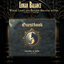 Livro De Visitas Equilíbrio Lunar – Onde as Sombras Abraçam a Luz.