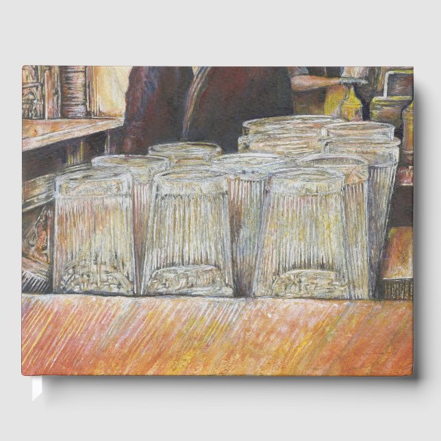 Livro De Visitas Equivalente Luminoso de Emoções Apaixonadas (Frente)