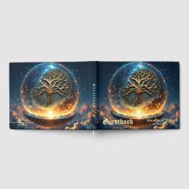 Livro De Visitas Esfera da Vida – A Árvore do Mundo Dourada. 