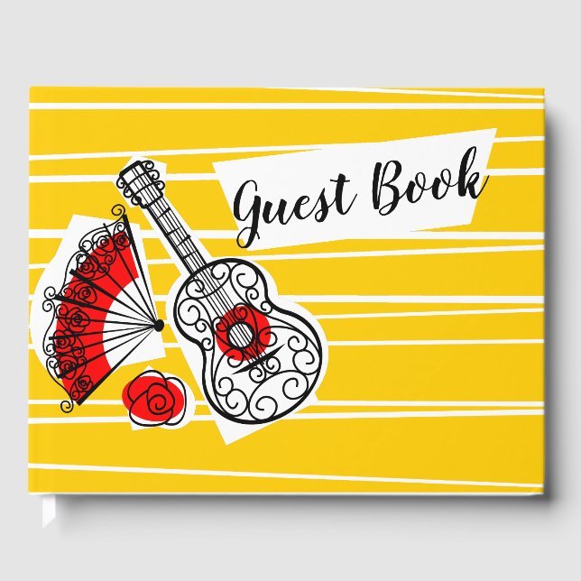 Livro De Visitas Espanhol Souvenirs Texto convidado (Frente)