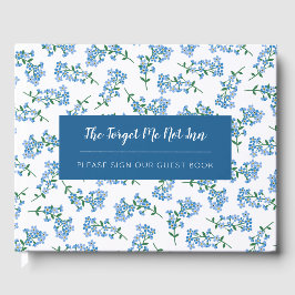 Livro De Visitas Esqueça-me de Não Padrão Floral