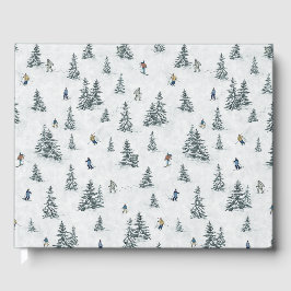 Livro De Visitas Esquiadores alpinos e Yetis oculto - Esqui Descida