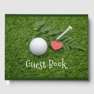 Livro De Visitas Eu te amo bola de golfe de golfe com tênis em ver