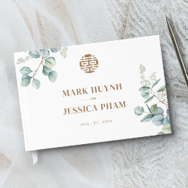 Livro De Visitas Eucalipto Chinês Dupla Felicidade/Música Hy