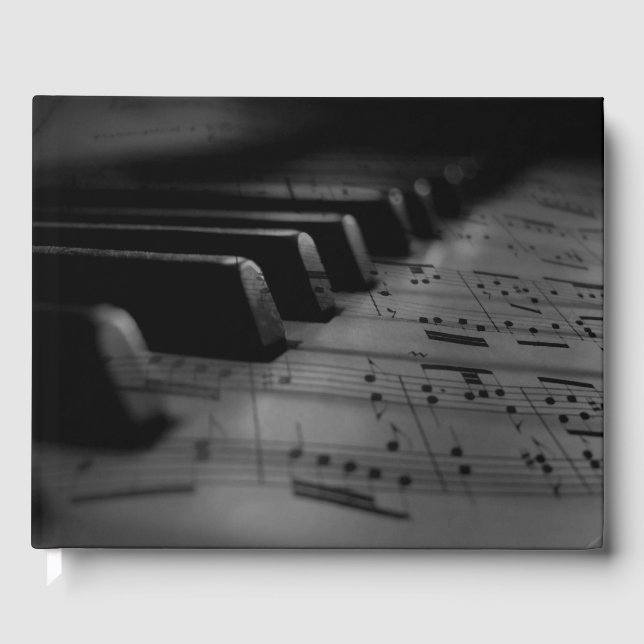 Livro De Visitas Evento de Chaves de Piano de Música e Data na Espi (Frente)