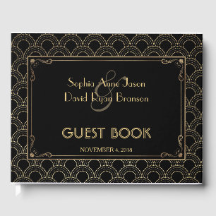Livro De Visitas Excelente Gatsby Vintage Art Deco Casamento