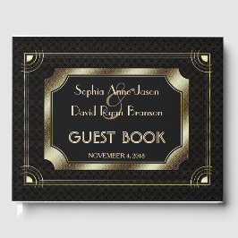 Livro De Visitas Excelente Romântico Gatsby Art Deco 20s Casamento