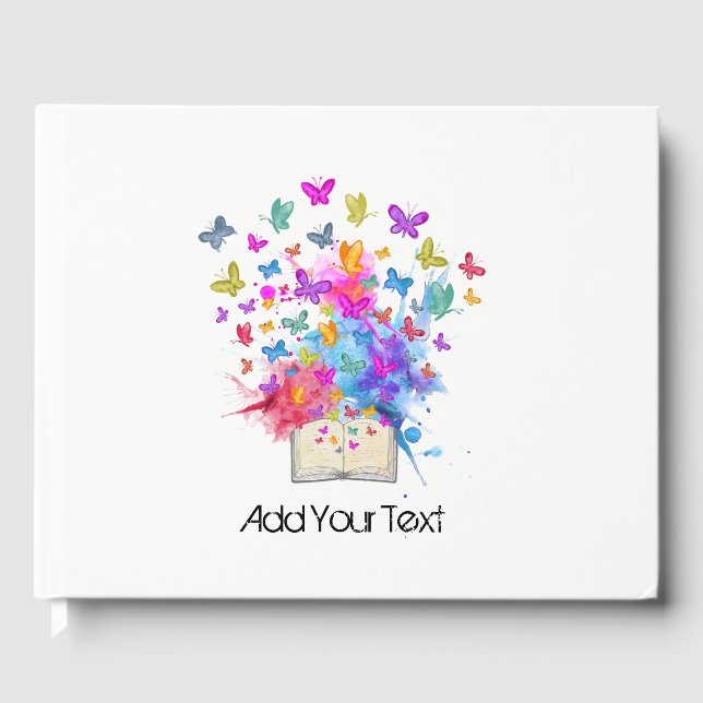 Livro De Visitas Explosão de borboletas (Frente)