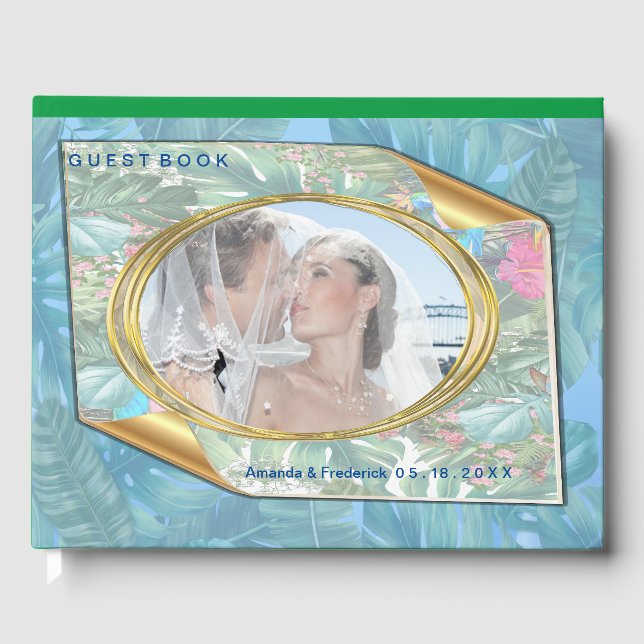 Livro De Visitas Fantasia Whimsical World com Flavor Tropical (Frente)