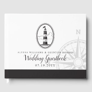 Livro De Visitas Farol de Praia   Casamento Negro e Branco