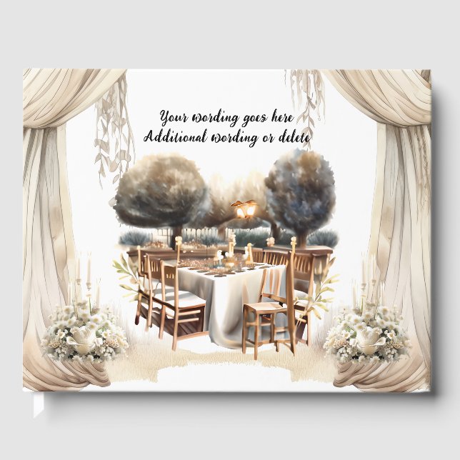 Livro De Visitas Fazenda de vinho do Vineyard Tuscan - Fotografia d (Frente)