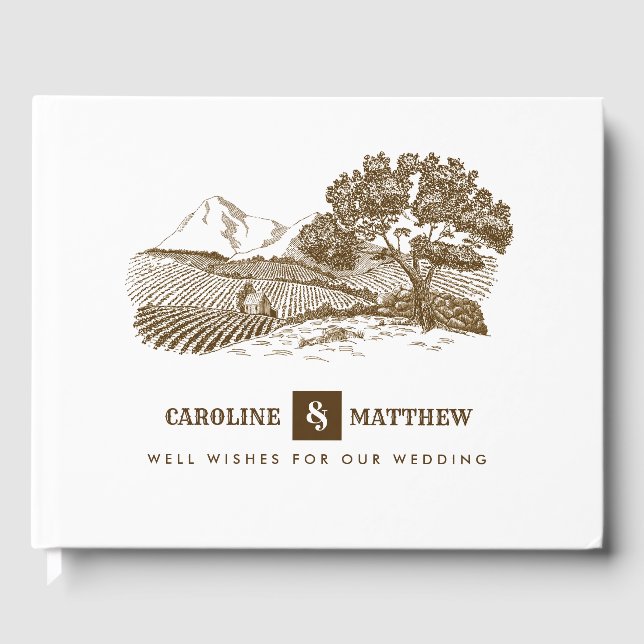 Livro De Visitas Fazenda Desenhando Casamento Russo (Frente)