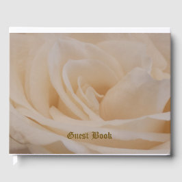Livro De Visitas Fechamento de Rosa de Creme Colorido