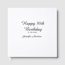 Livro De Visitas Feliz aniversário de 30 anos para adicionar nome d