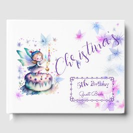 Livro De Visitas Feliz aniversário Fada 01