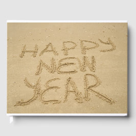 Livro De Visitas Feliz ano novo na areia