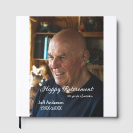 Livro De Visitas Feliz aposentadoria adicionar nome foto anos de se