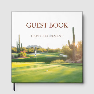 Livro De Visitas Feliz Aposentadoria de Golfe no Arizona