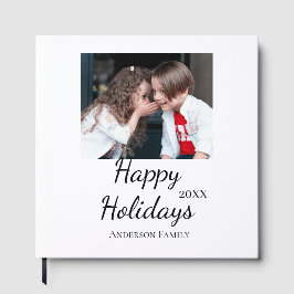 Livro De Visitas Feliz feriado crianças foto da família presentes m