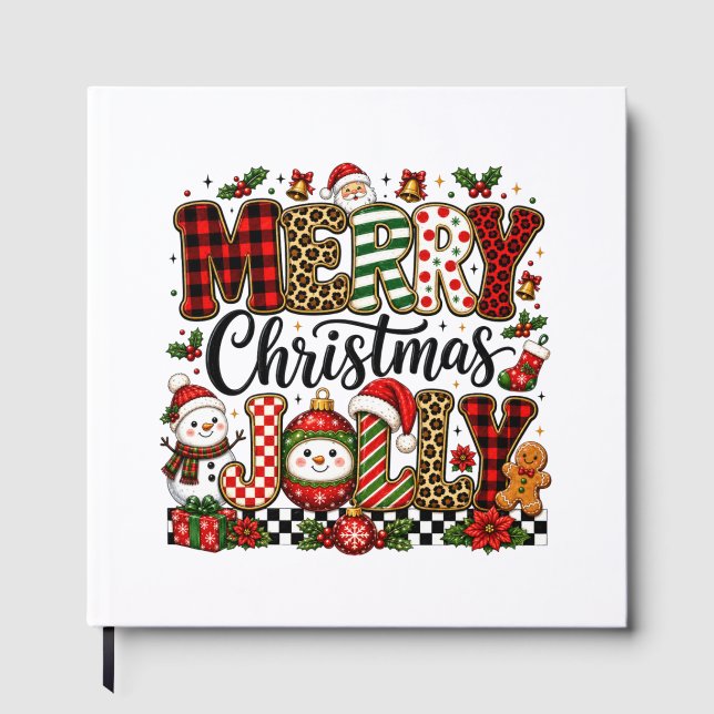 Livro De Visitas Feliz Natal Alegre (Frente)