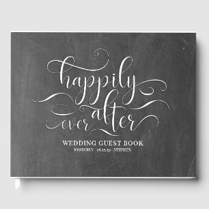 Livro De Visitas Feliz nunca após o casamento do quadro