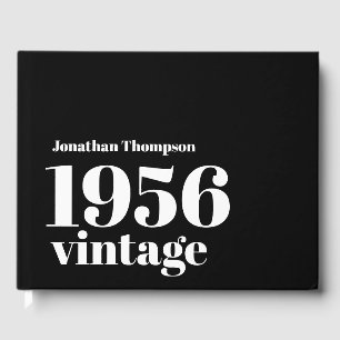 Livro De Visitas Festa de Aniversário de 70 Anos Masculino Nome Vin