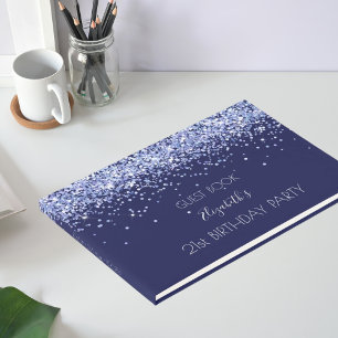 Livro De Visitas Festa de aniversário marinho nome azul