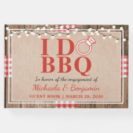 Livro De Visitas Festa de Engajamento Churrasco Rustic I Do Casal