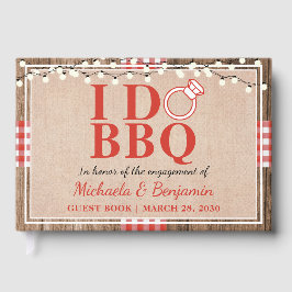 Livro De Visitas Festa de Engajamento Rustic I Do BBQ Chuveiro de C