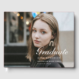 Livro De Visitas Festa de Formatura com Foto em Letra de Forma Mode