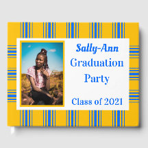 Festa de formatura de Fotos Dourada Azul