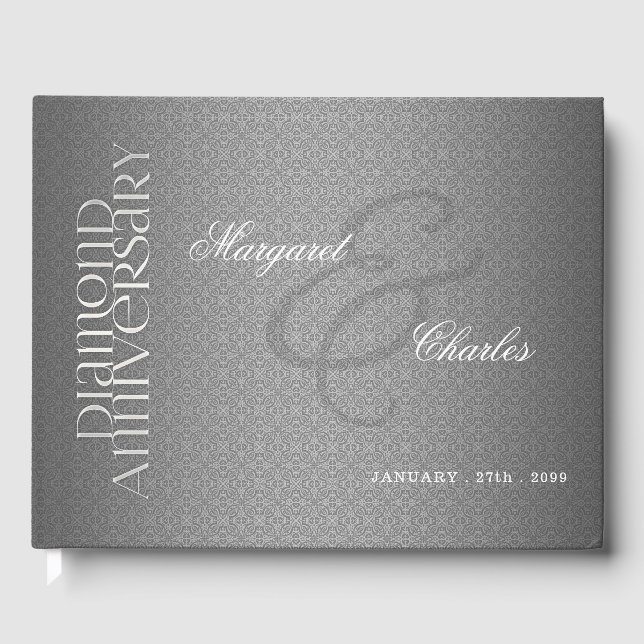 Livro De Visitas Festa de Foto do 60º aniversário do Casamento de D (Frente)