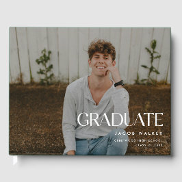 Livro De Visitas Festa de Graduação com Foto Completa Minimalista M