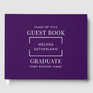 Livro De Visitas Festa de Graduação Roxa 2026