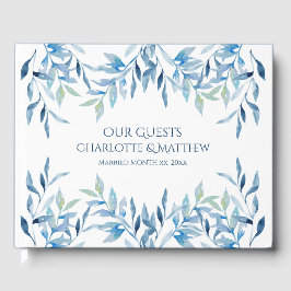 Livro De Visitas Filiais Selvagens Azuis, Casamento por Aquarela
