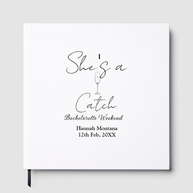 Livro De Visitas Fim de semana de despedida de solteira garrafa de  (Frente)