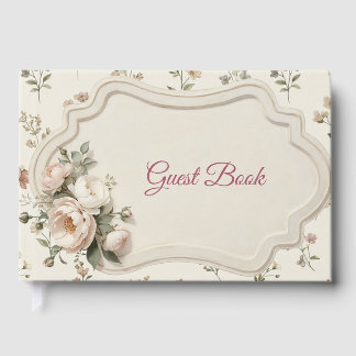 Livro De Visitas First Bloom Floral Baby Shower Guest Book