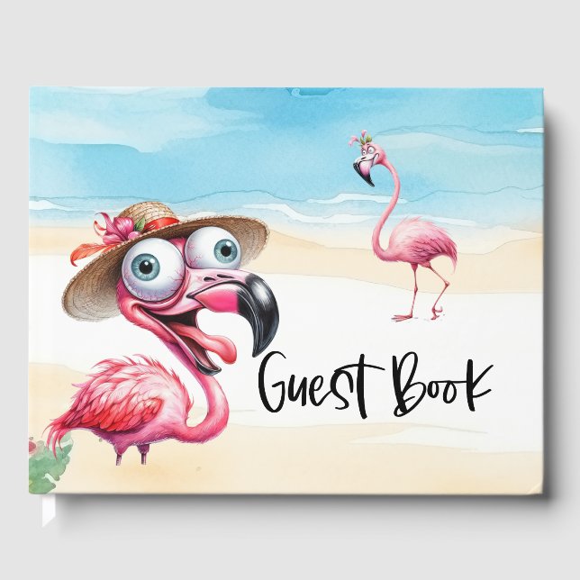 Livro De Visitas Flamingo Paradise Vacation Rental Guest Book (Frente)