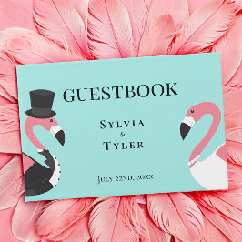 Livro De Visitas Flamingo Wedding