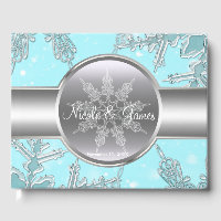 Flocos de Neve Prata Azul Inverno Mágico 