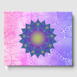 Livro De Visitas Flor da Vida - Mandala Indiana 3