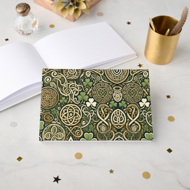 Livro De Visitas Floração Celta (Frente aberta)