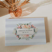 Floral Antiquado | Nimbus Cinza Stripe Wedes